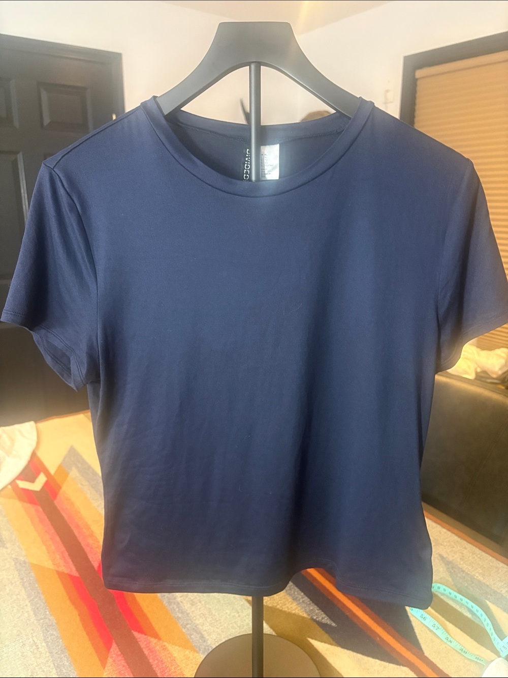 H&M Navy Blue Short Sleeve Crewneck Tee